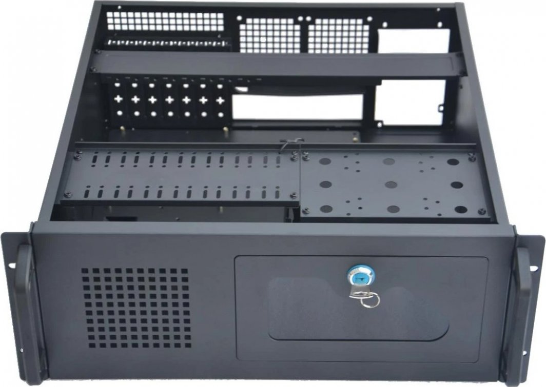 Kuti për server Gembird 19CC-4U-BASIC, ATX, 7 slota, e zezë