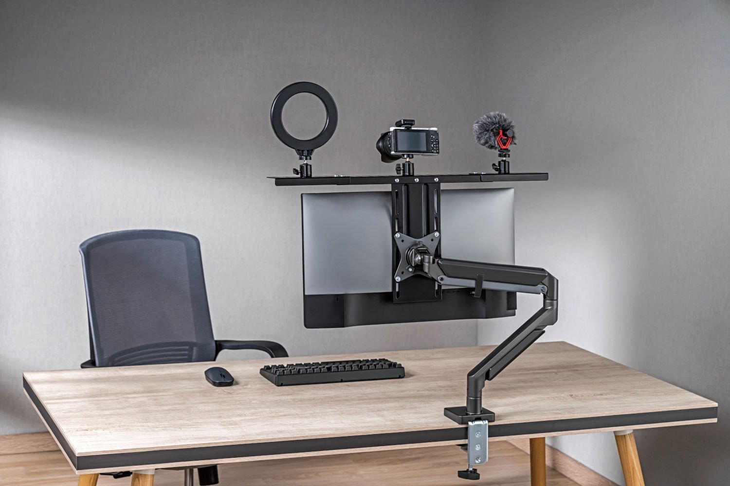 Mbajtëse çeliku Mozos VS1-L, kapacitet 3 kg, e zezë