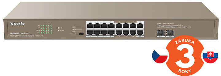 Switch Tenda TEG1118P-16-250W