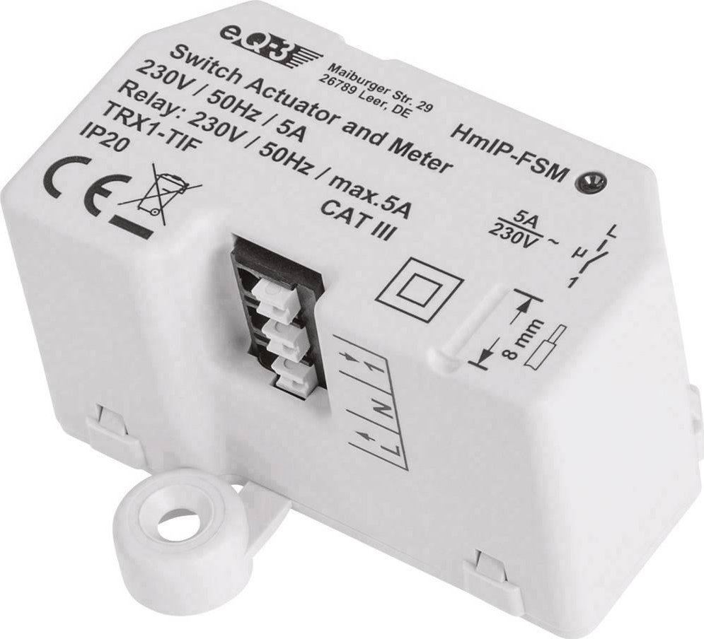 Aktuator matës ndërrimi HomeMatic IP, i fshehur, 1150W, 230V