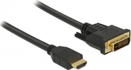 Kabllo DeLock HDMI - DVI D 85653, 1.5m, e zezë