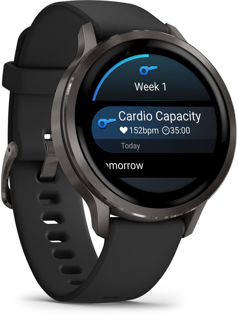 Паметен часовник Garmin Venu 4, GPS, нерѓосувачки челик, црн