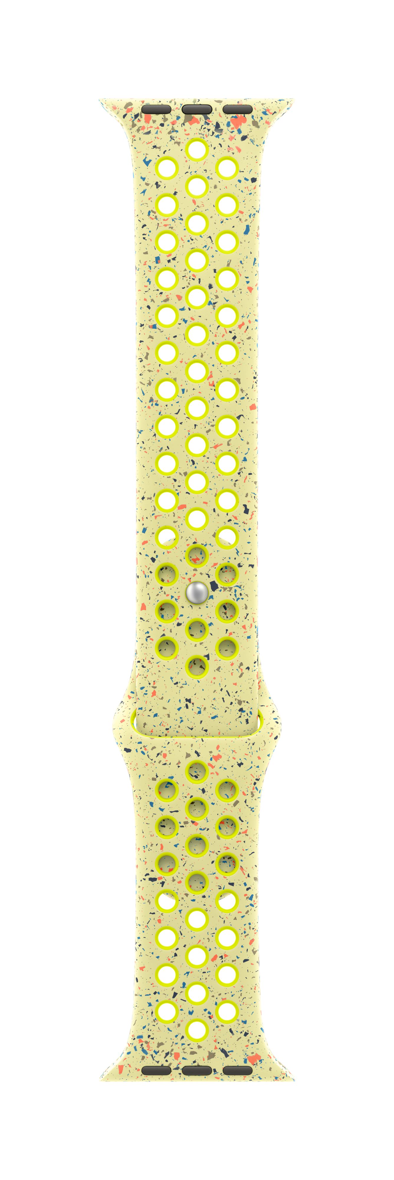 Apple Watch 46mm Nike Sport Band, Volt Splash Nike Sport Band, S/M