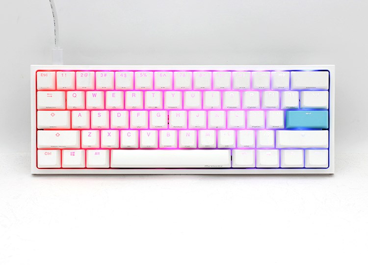 Tastierë Ducky One 2 Pro Mini White Edition, Kailh Red, RGB, e bardhë
