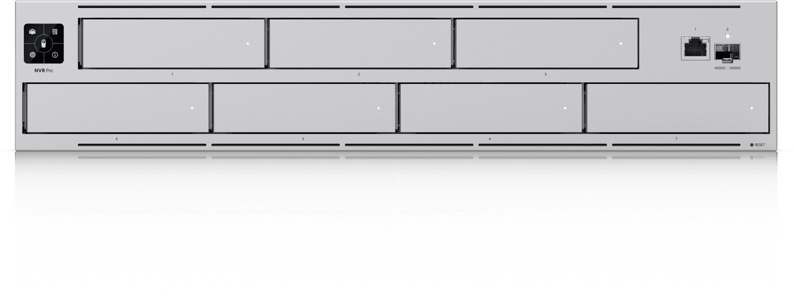 Video regjistrues rrjeti Ubiquiti UniFi Protect NVR Professional, 10G SFP+, RAID, i zi