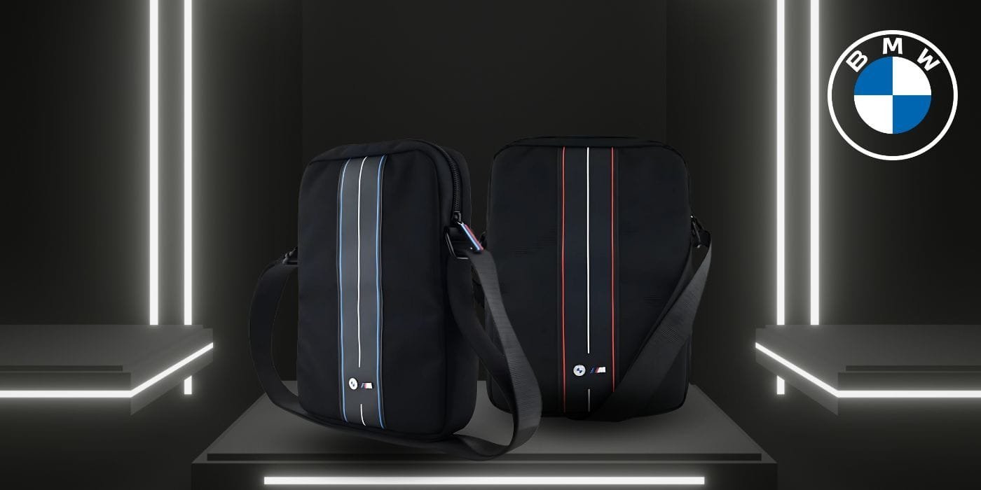 Çantë tablet Taka BMW BMTB10COMPVSKL, 10", najlon, e zezë me vijë blu