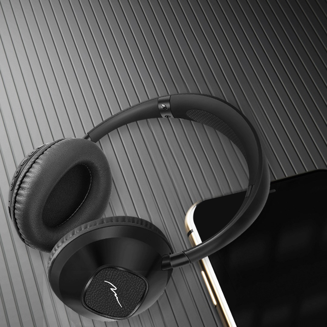 Kufje Bluetooth SONIQUE BT MT3610, me lexues TF 64GB, të zeza