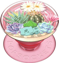 Mbajtëse telefoni PopSockets Bulbasaur Terrarium PopGrip, ngjitëse, shumëngjyrëshe