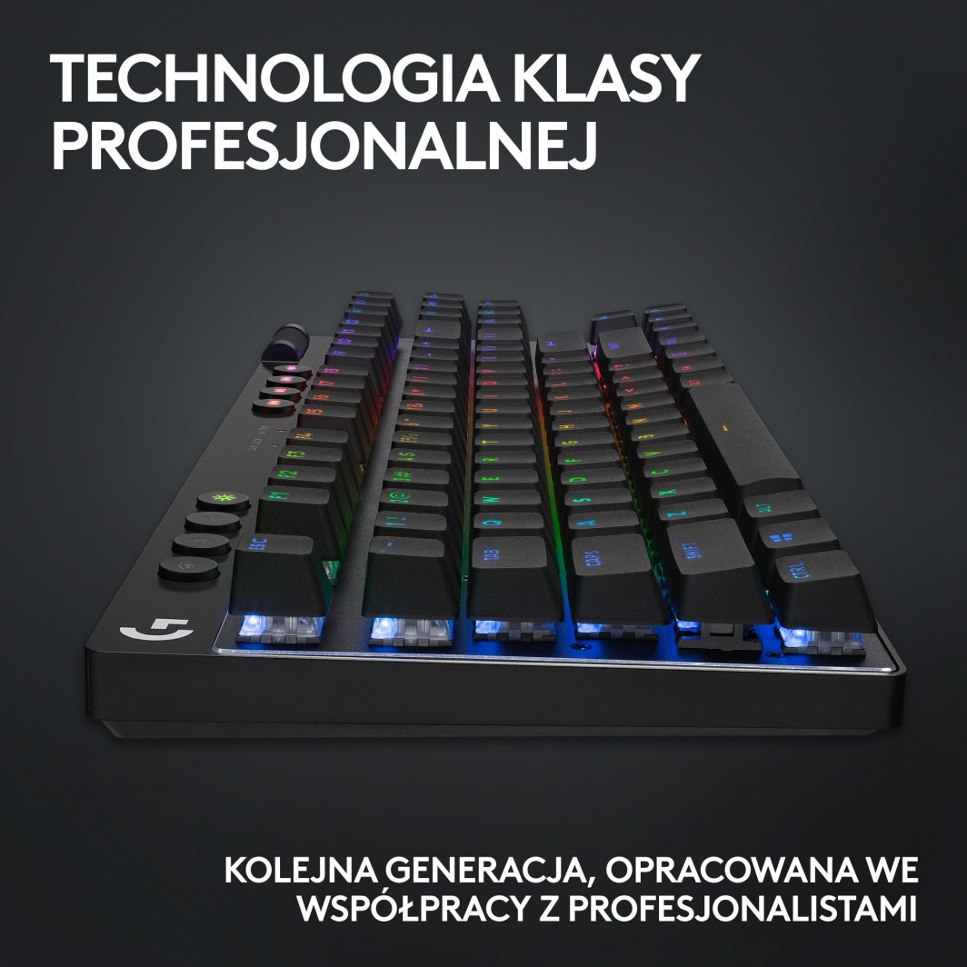 Tastierë Logitech PRO X TKL Lightspeed GX Brown (920-012136), e zezë