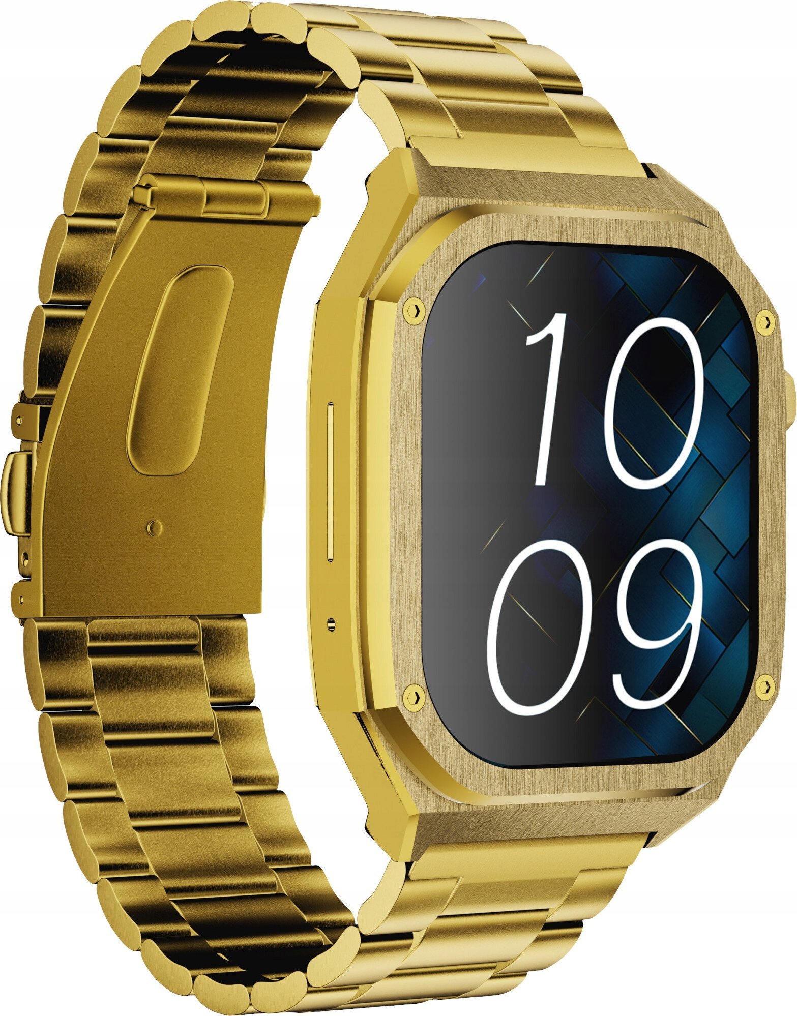 Паметен часовник Maxcom FW65 Iron S Gold, 1.95\", отпорен на вода, златна боја