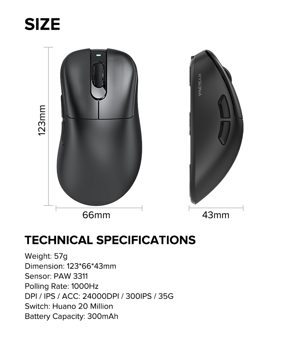 Maus Kysona Mars SE M512, i zi