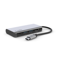 USB Hub Belkin, 4 porte, USB-C, HDMI 4K, e hirtë
