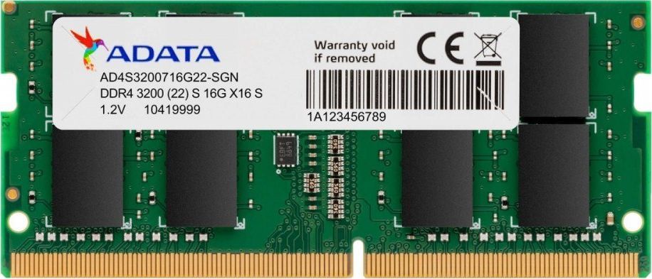 Memorie RAM ADATA Premier, 16GB DDR4 3200MHz, SoDIMM, për laptop