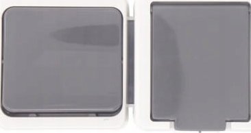 Prizë me tokëzim Jantar GWN-J, me çelës, IP44, gri