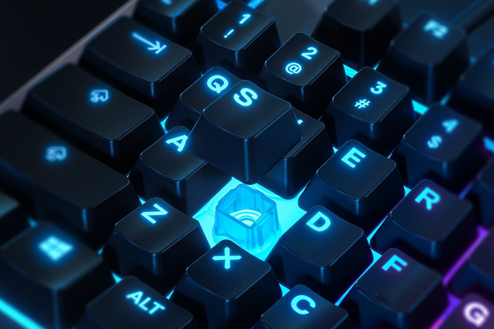 Tastierë lojërash SteelSeries Apex 3, US, RGB, e zezë