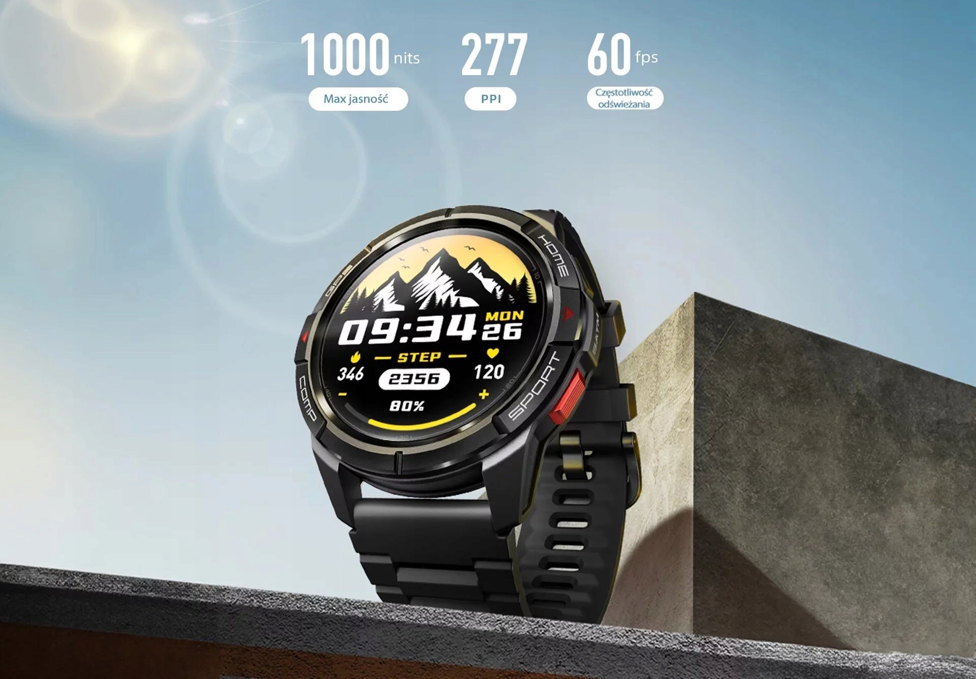 Smartwatch Mibro GS Active, ekran 1.3" AMOLED, GPS, i zi