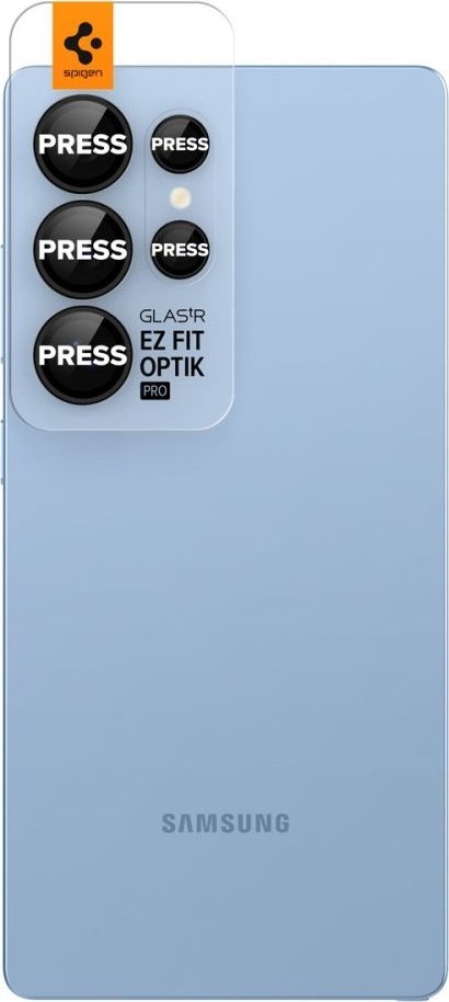 Mbrojtës kamere Spigen Glass TR EZ Fit Optik Pro HD, 2 copë, për Samsung Galaxy S25 Ultra, i zi