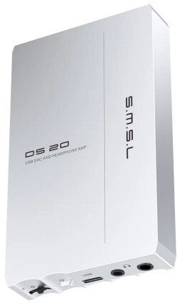 DAC AMP portativ për kufje SMSL DS20, USB C, dalje 3.5mm dhe 4.4mm, gri