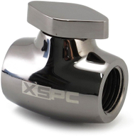 Valvul uji XSPC G1/4 Ball Valve, lidhje femër G1/4, krom i zi