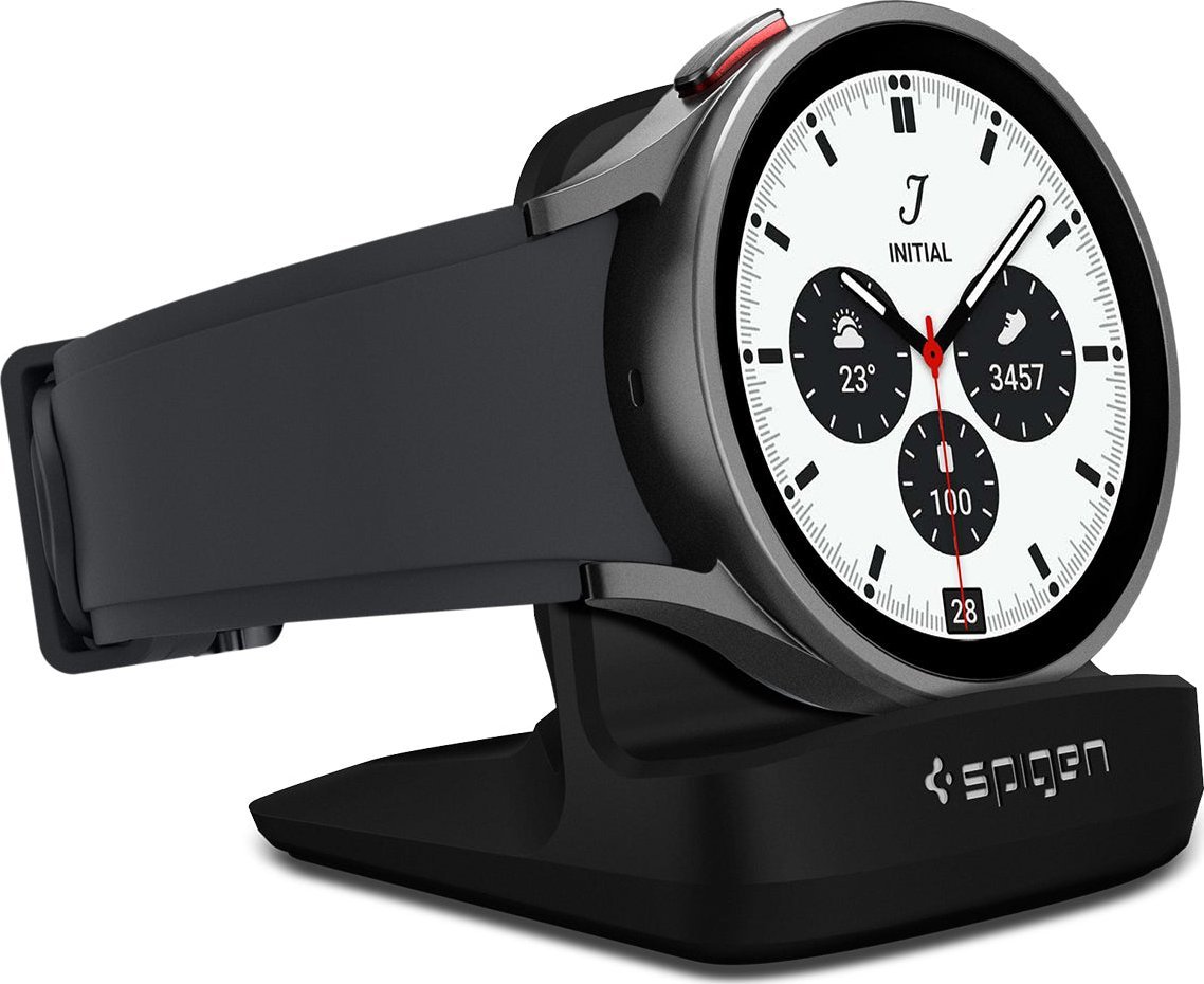 Mbajtëse tavoline Spigen Night Stand S353, për Samsung Galaxy Watch 6 6 Classic 5 5 Pro, e zezë