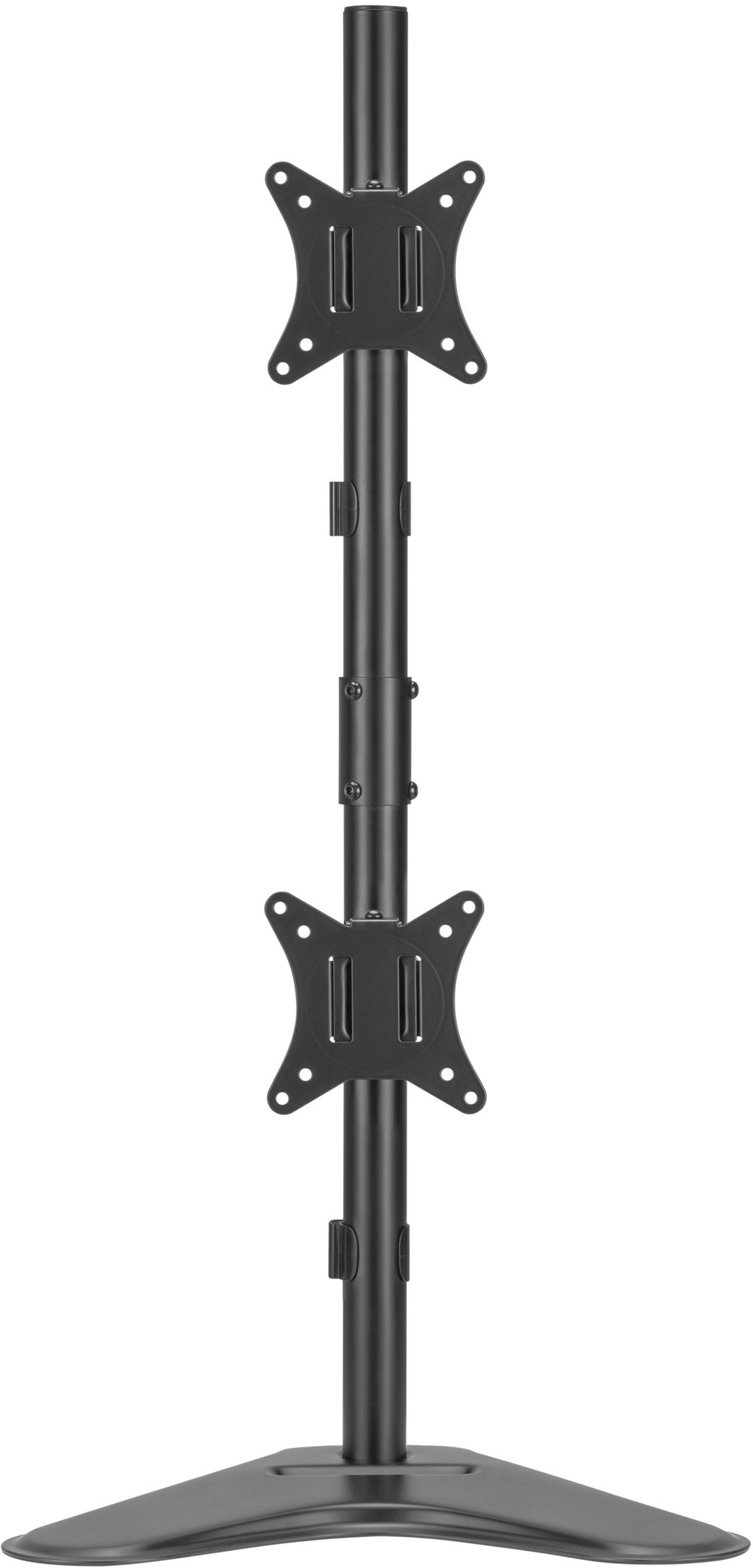 Stativ monitorësh Equip, për 2 monitorë 17"-32", montim vertikal, i zi