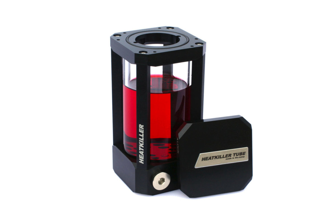 Rezervuar ftohës uji Watercool Heatkiller Tube 100 DDC, kompakt, për pompë DDC, i zi