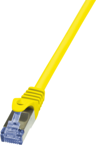 Kabllo patchcord LogiLink Cat.6a, S/FTP, 3m, e verdhë