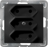 Prizë trefishe Ospel IMPRESJA GP-3Y/m/33, montim nën mur, black metallic
