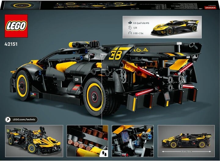 Set LEGO® Technic 42151 Bugatti Bolide, 905 pjesë