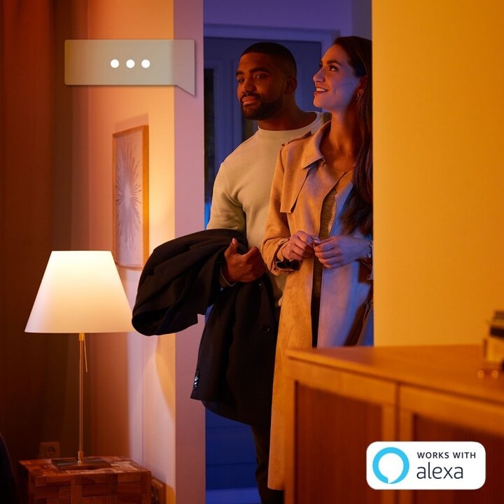 Dritë Philips Hue Fugato GU10, 2x5.7W, e zezë