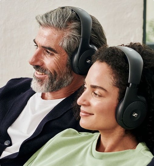 Kufje Sennheiser RS 120-W, Wireless, On-Ear, të zeza