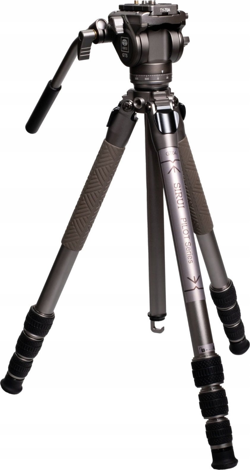 Tripod fotografik SIRUI Pilot Series GT5, alumini, 140 cm, gri