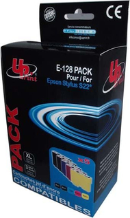 Set kartrixhe UPRINT EJ128UPRP5, 5 copë, kompatibil T128, shumëngjyrësh