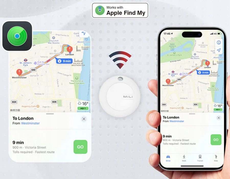 Tag gjurmues Ultron MiTag, Apple Certified, set 3 copë, i bardhë