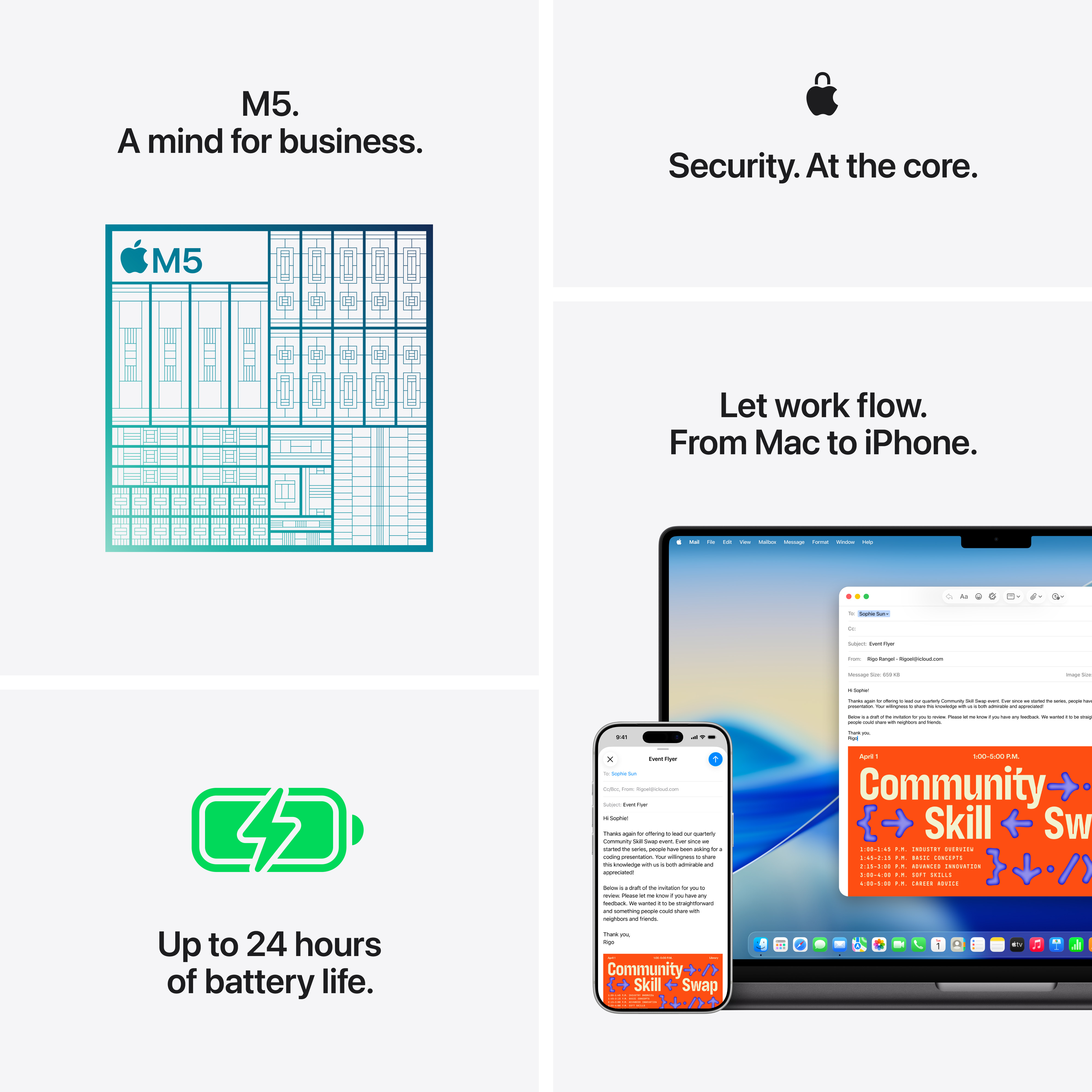 Apple MacBook Pro, 14", M5 10-core, 32GB, 1TB, 10-core GPU, Silver