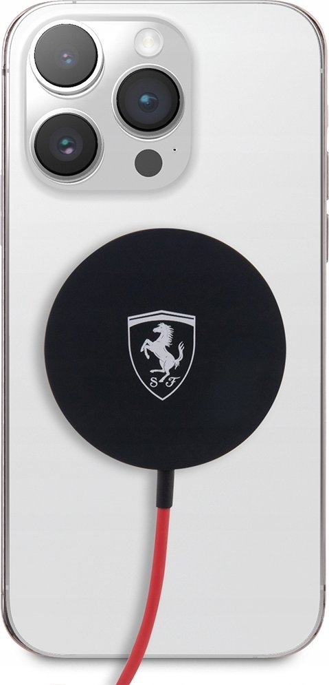 Karikues magnetik wireless Ferrari FECBMSMENK, 15W, MagSafe, i zi
