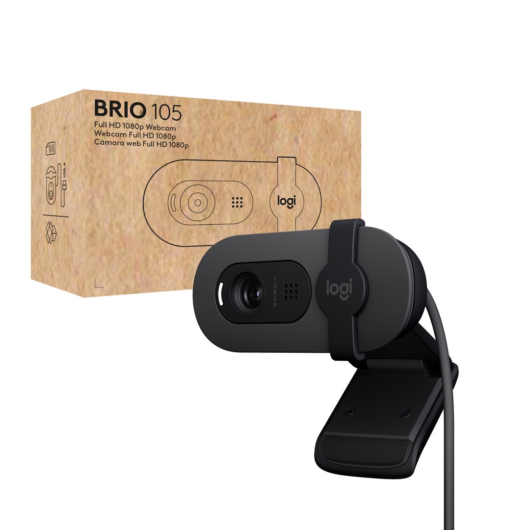 Веб-камера Logitech Brio 105 2 MP, црна