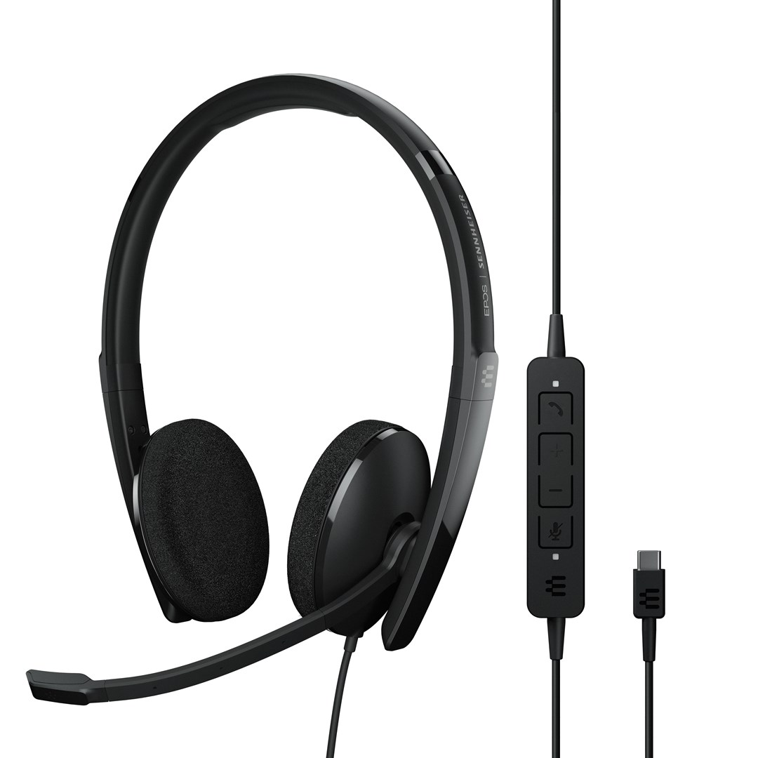 Kufje Epos Adapt 160 USB-C II, të zeza
