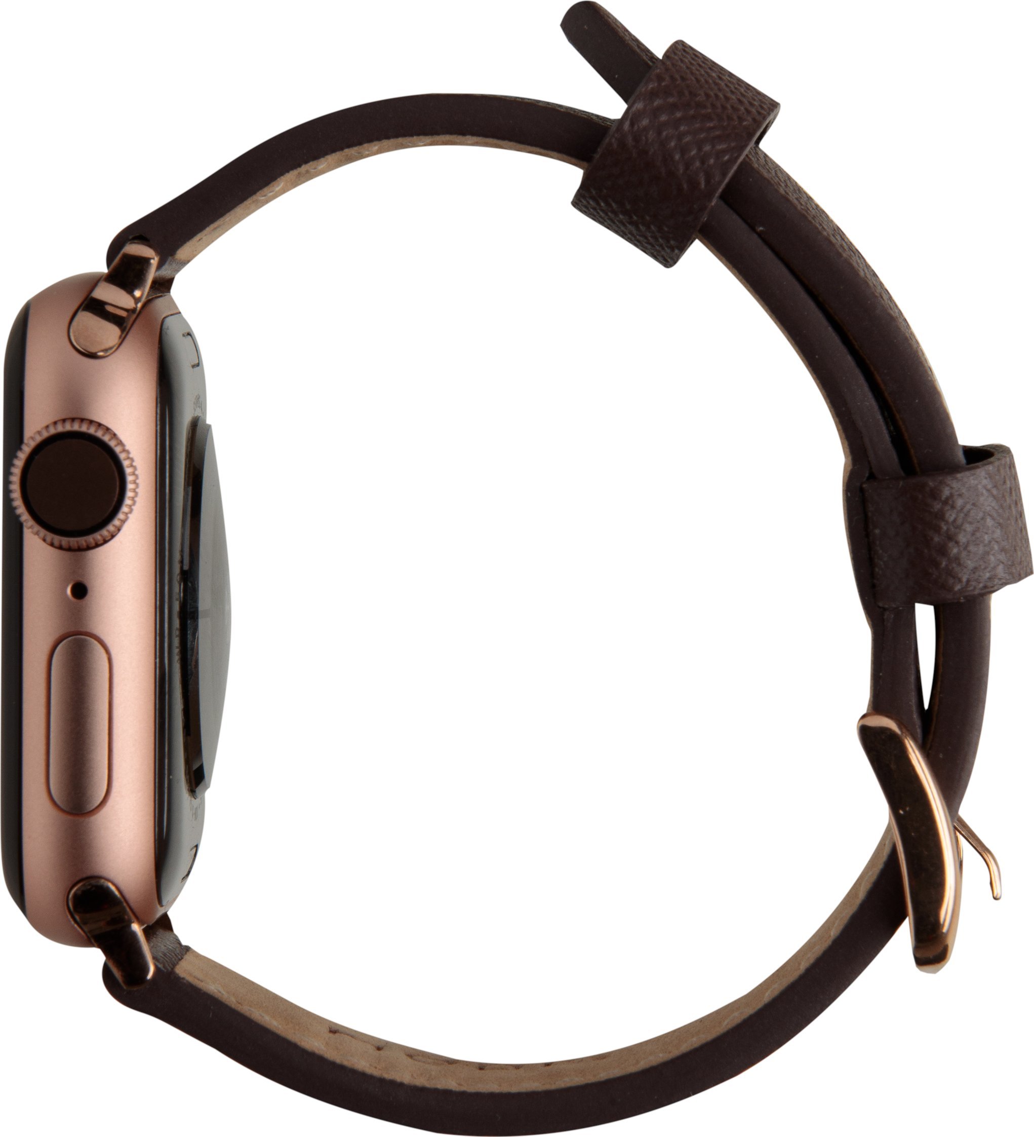 Rrip smartwatch Dbramante1928 Madrid, për Apple Watch, lëkurë, dark chocolate