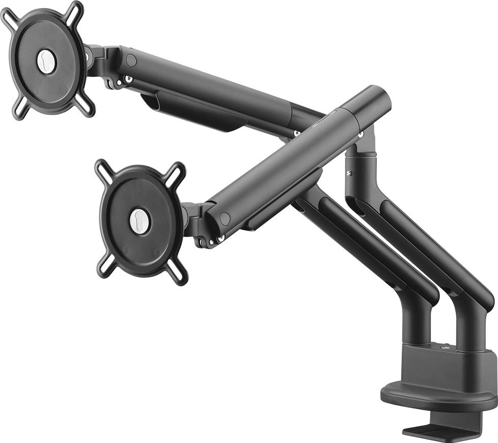 Mbajtëse tavoline për monitor ONE FOR ALL DM7210, krah i dyfishtë, 13-35", titan