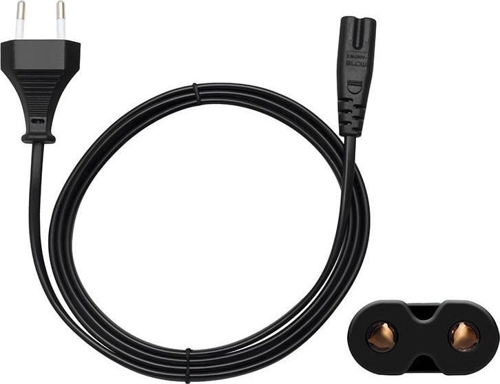 Kabëll rryme AC C7, 1.5m, 2.5A 250V, i zi