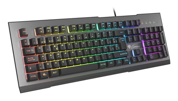 Tastierë lojërash GENESIS Rhod 500 RGB, USB, QWERTY, e zezë/e hirtë