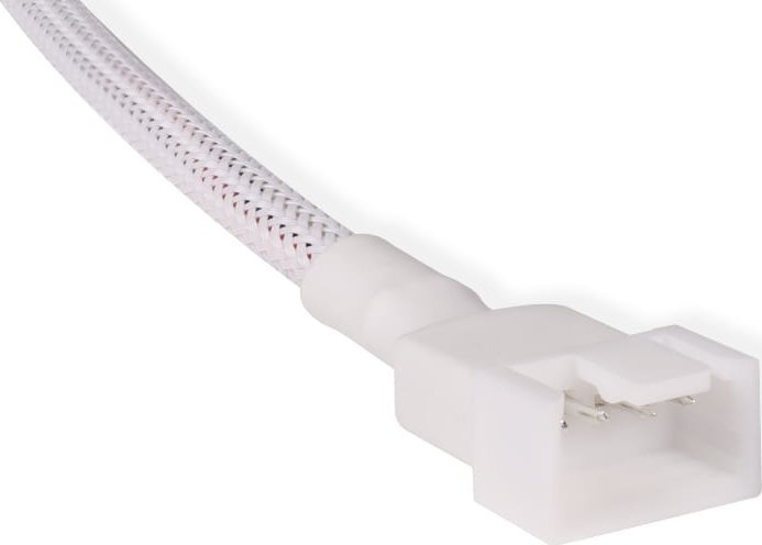 Kabllo zgjatuese ventilatori Alphacool 18719, 4-Pin në 4-Pin, 15 cm, e bardhë