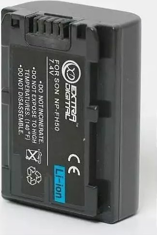 Bateri kamerë Extra Digital Sony NP-FH50, litium jon, 42g, e zezë