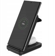 Безжичен полначки станица FIXED 2 во 1 Универзална, за 2 уреди, црна