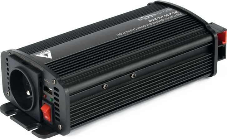 Inverter Azo IPS-1200U, 1200W, 12V DC në 230V AC, gri