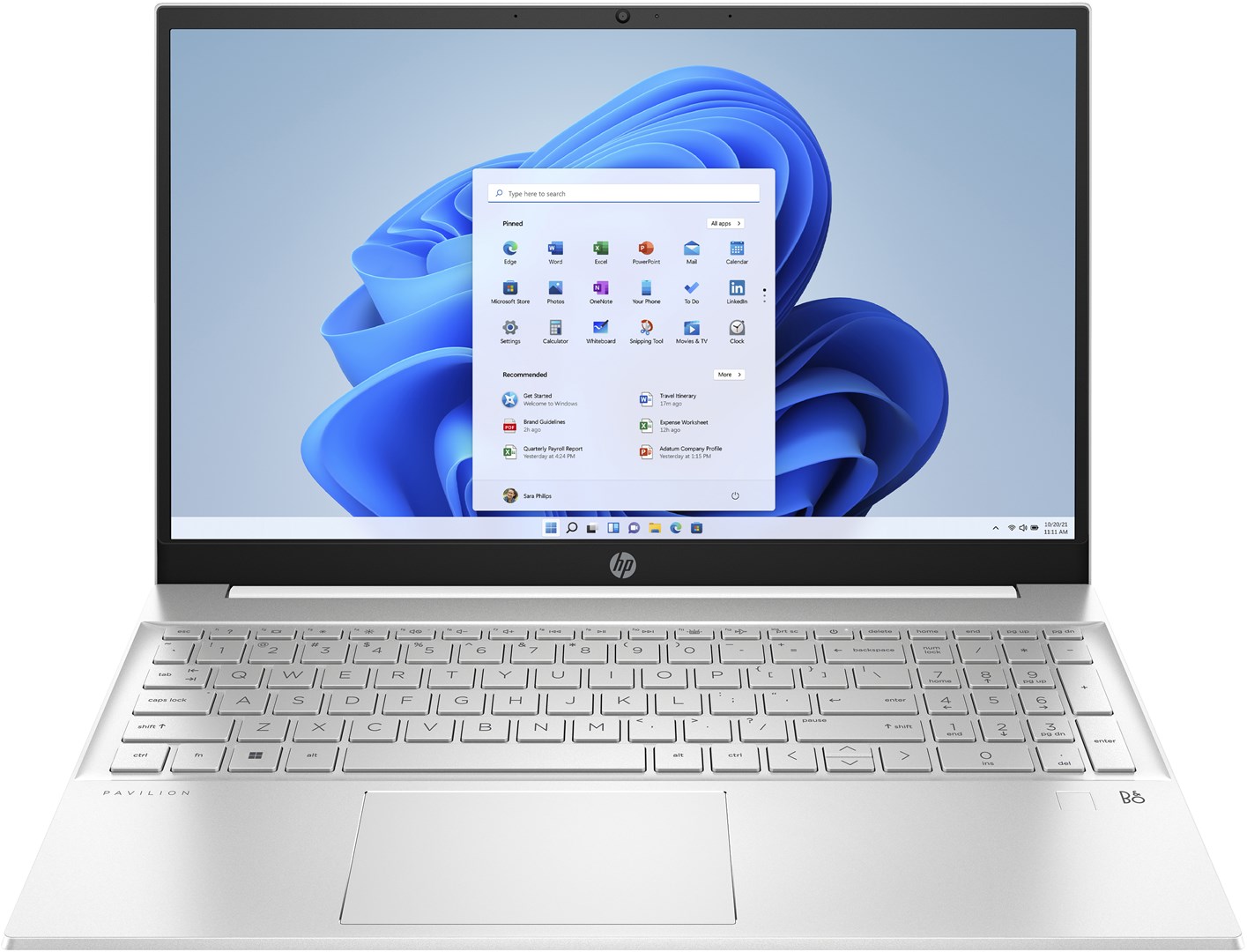 Laptop HP Pavilion 15-eh3164nw, 15.6", AMD Ryzen 5 7530U, 16 GB RAM, 512 GB SSD, i bardhë