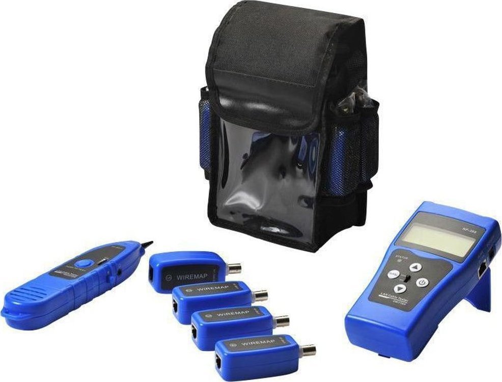 Testues kabllosh rrjeti Lanview LVN127693, për twisted pair dhe coax, i zi