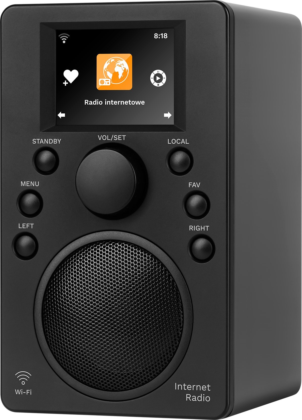 Radio interneti Kruger&amp;Matz KM0818.1, WiFi, ekran, e zezë