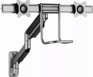 Mbajtëse muri Gembird për 2 monitorë, 17" - 32", e zezë